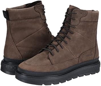 Timberland Women's Ray City Dark Brown Nubuck Leather Waterproof Boots,A2KE4