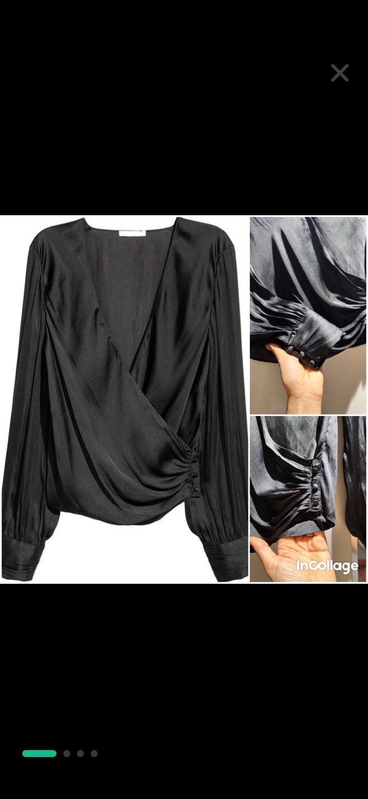 Chemisier H&M en satin 