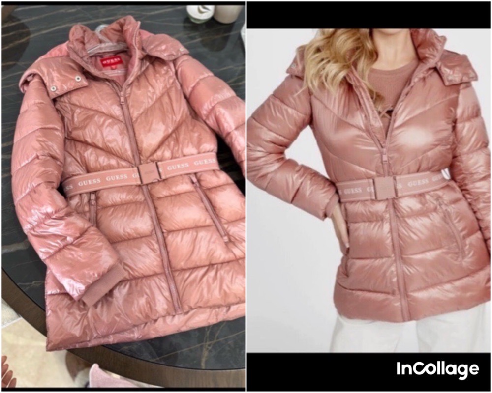 Pink doudoune guess 