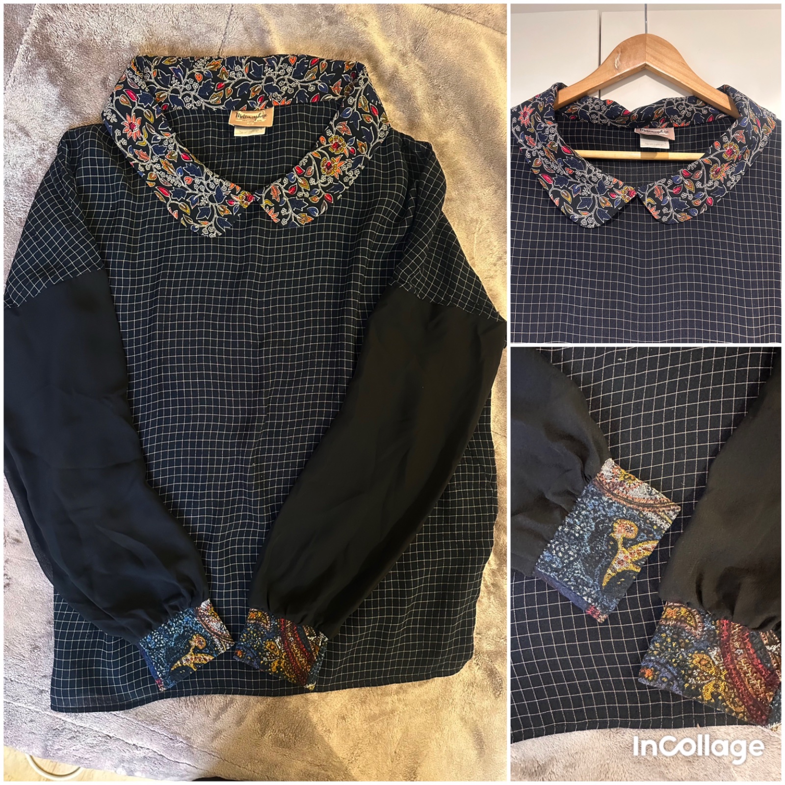 Jolie chemise avec col claudine 