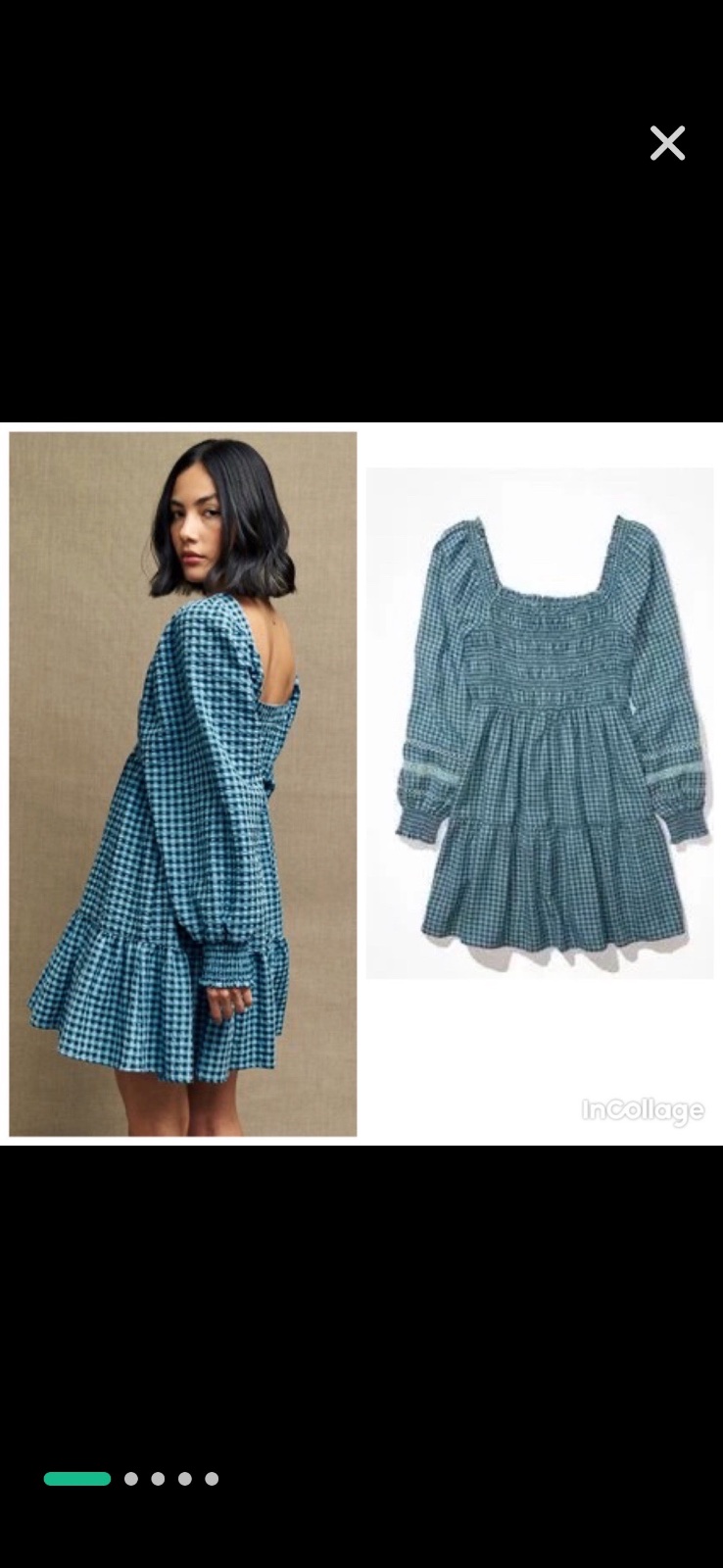   petite robe avec col carré 