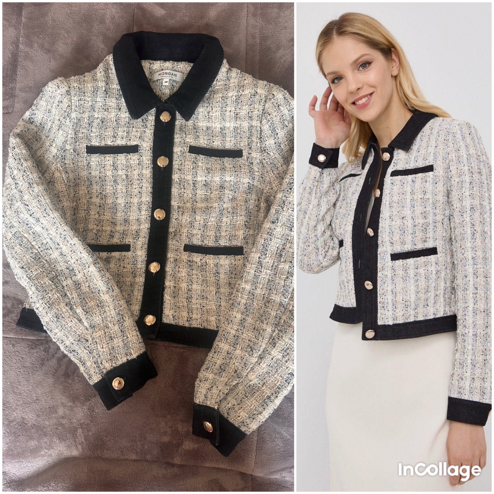 Jolie Veste MORGAN avec boutons doré