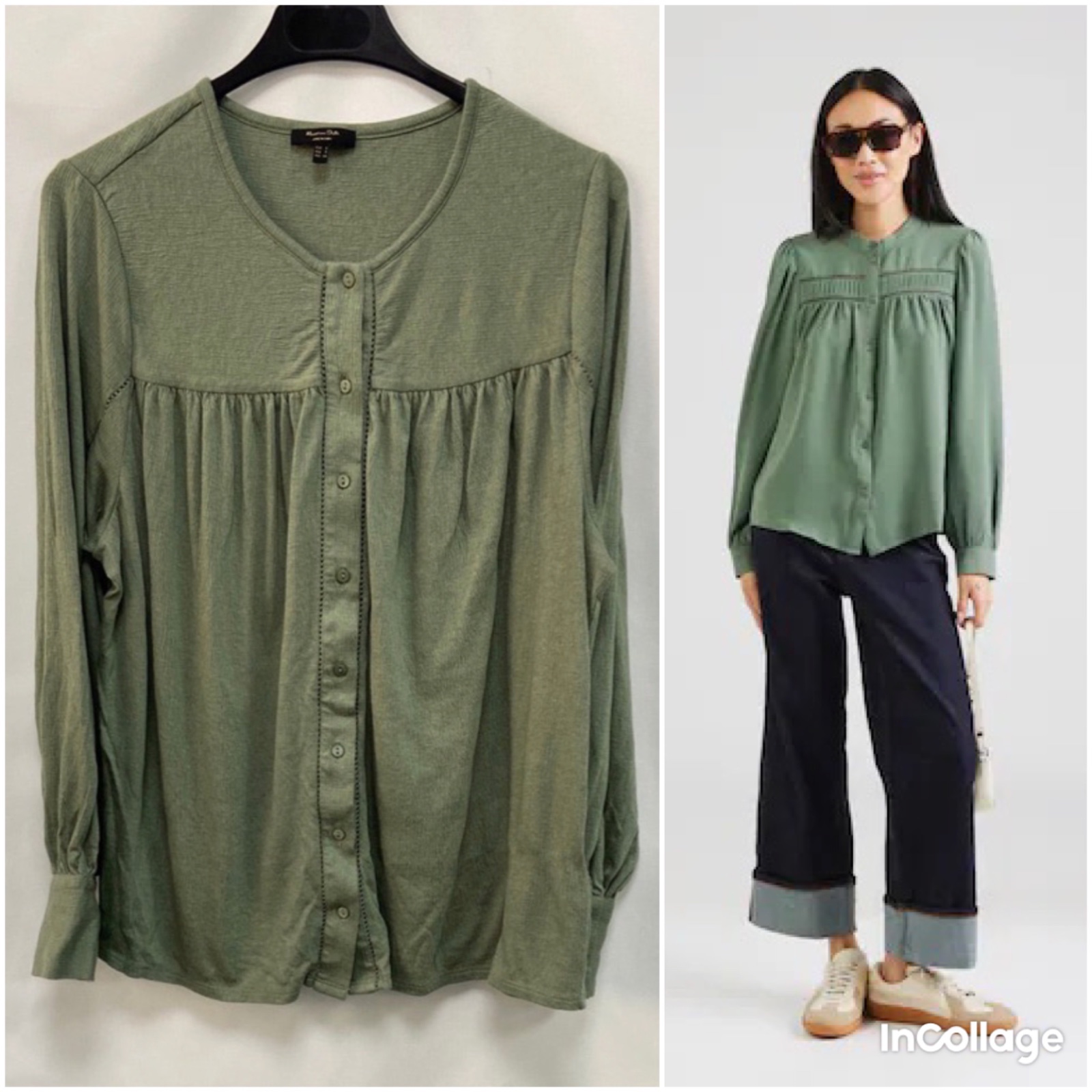 Chemise MASSIMU DUTTI en kaki 