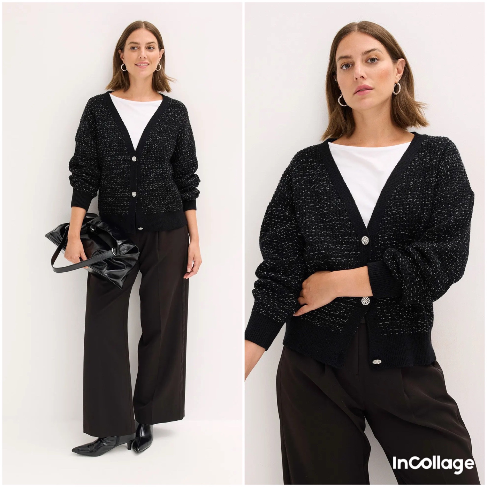Devoted Cardigan en maille a pailettes 