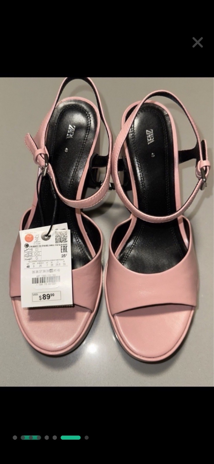 Sandales a talons ZARA neuf !!