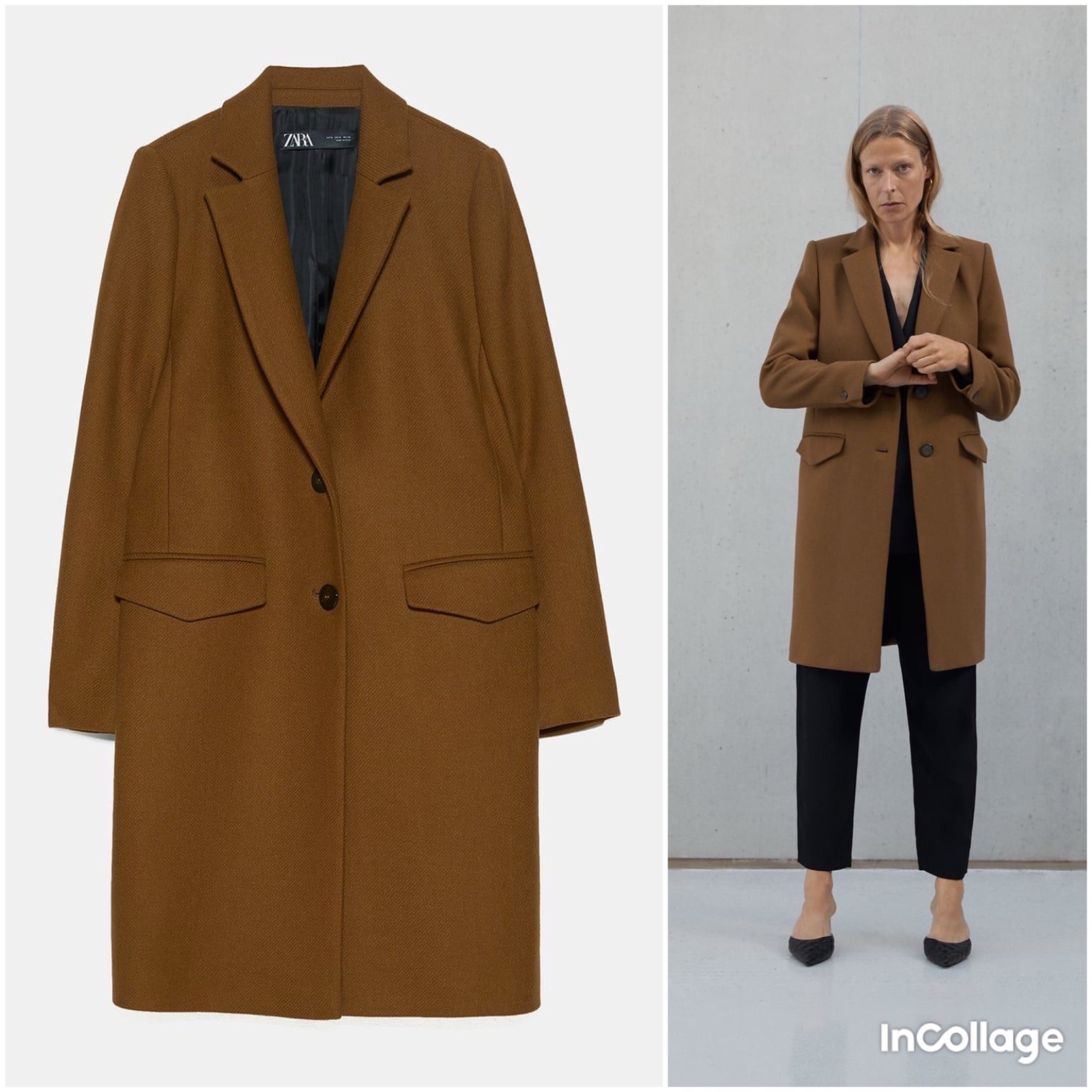 Magnifique Manteau ZARA en Laine 