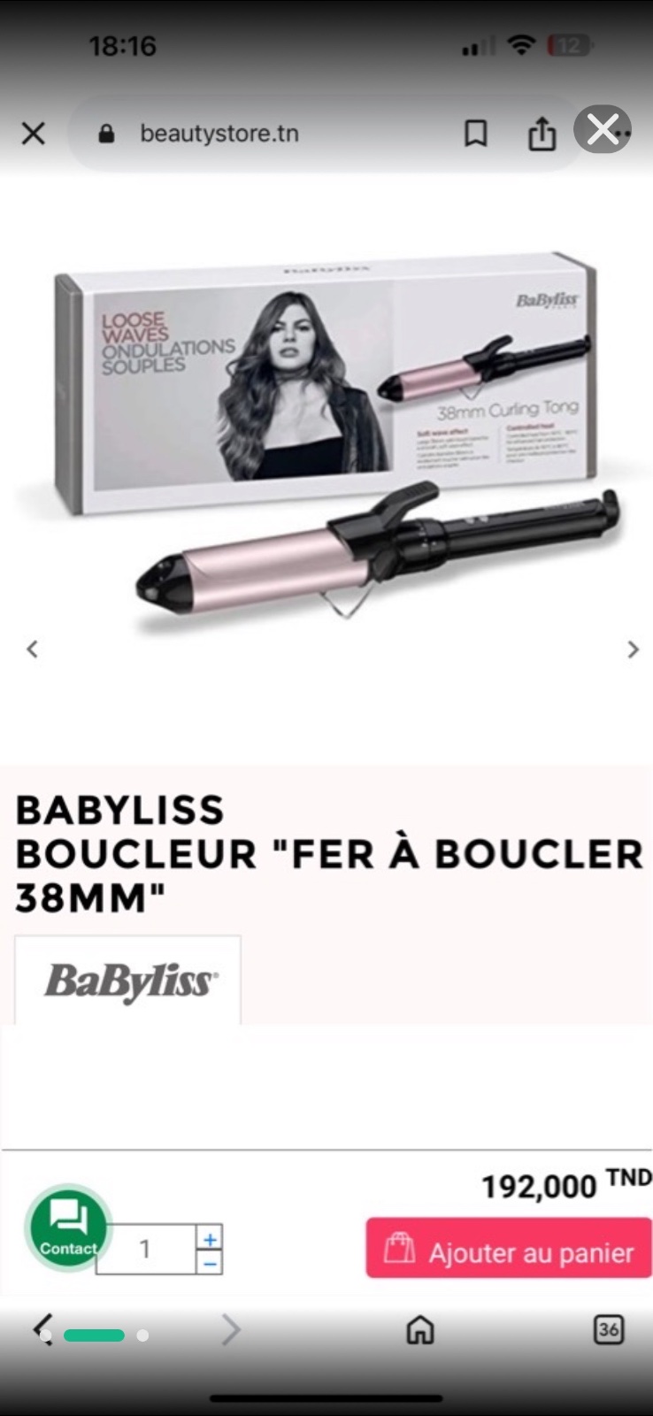 Boucleur babyliss neuf !