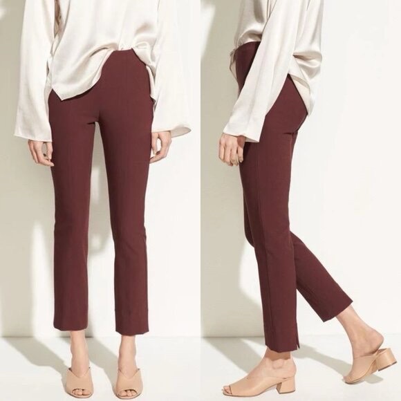 Legging taille haute en burdungy 
