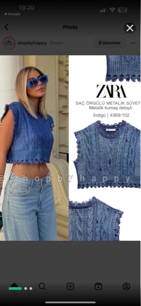 Haut zara 
