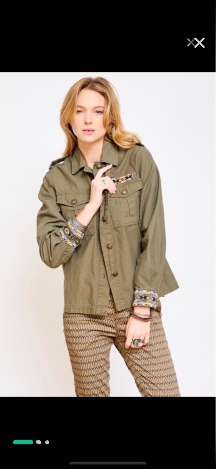 Jacket en kaki 