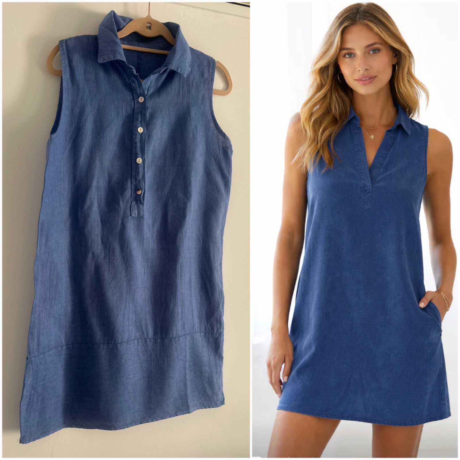 Jolie petite robe en lin 