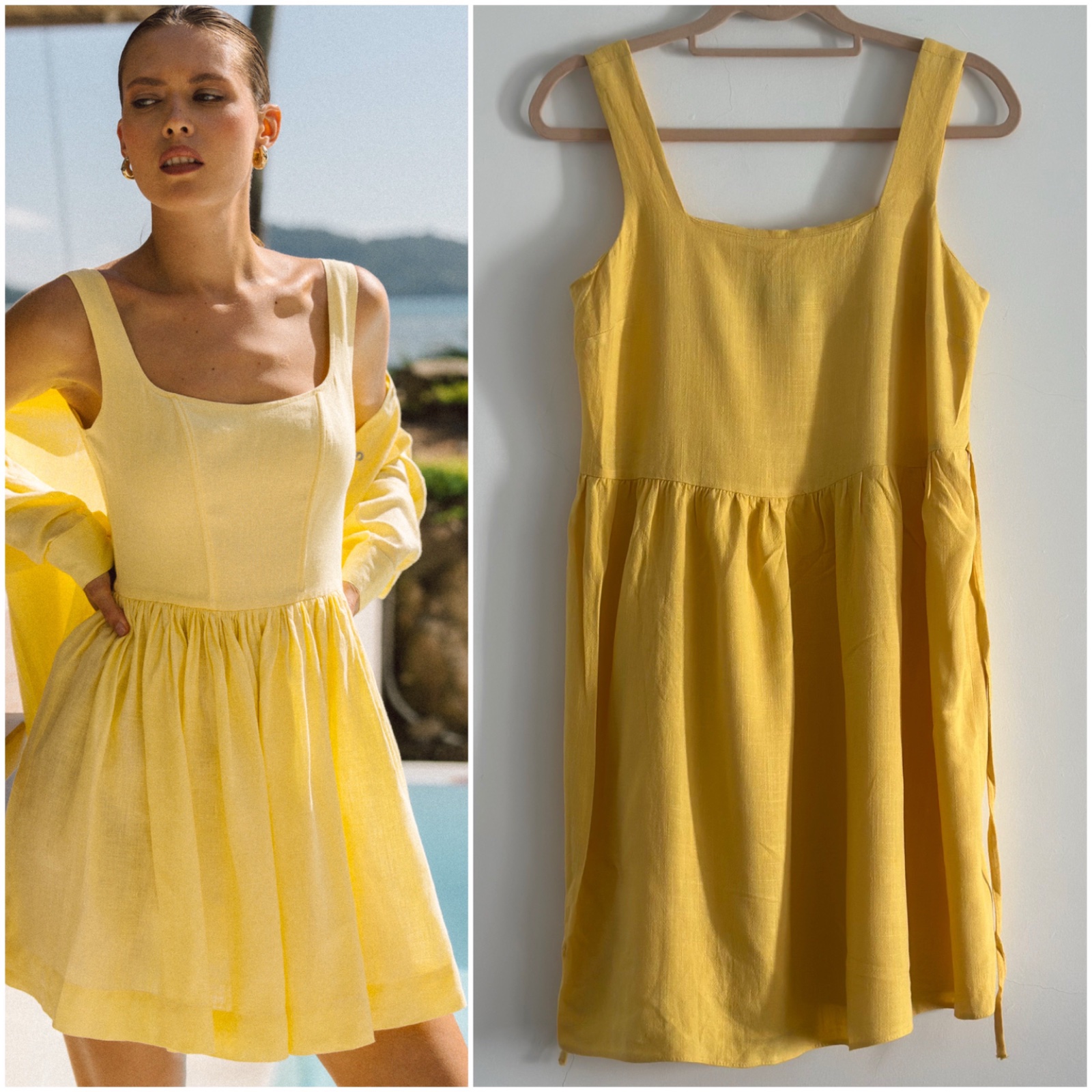 Jolie robe butter yellow neuve 