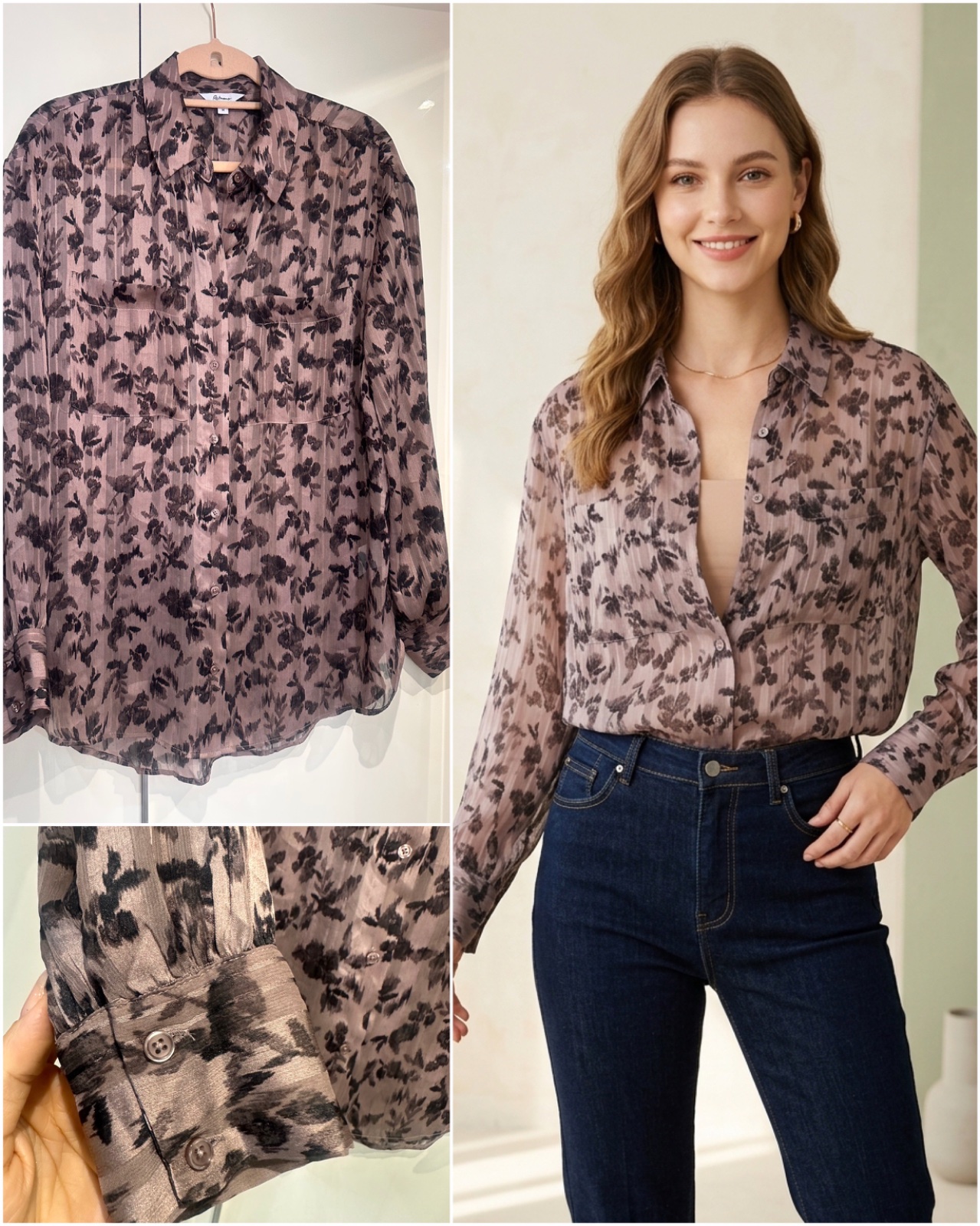 Magnifique chemise satinée 