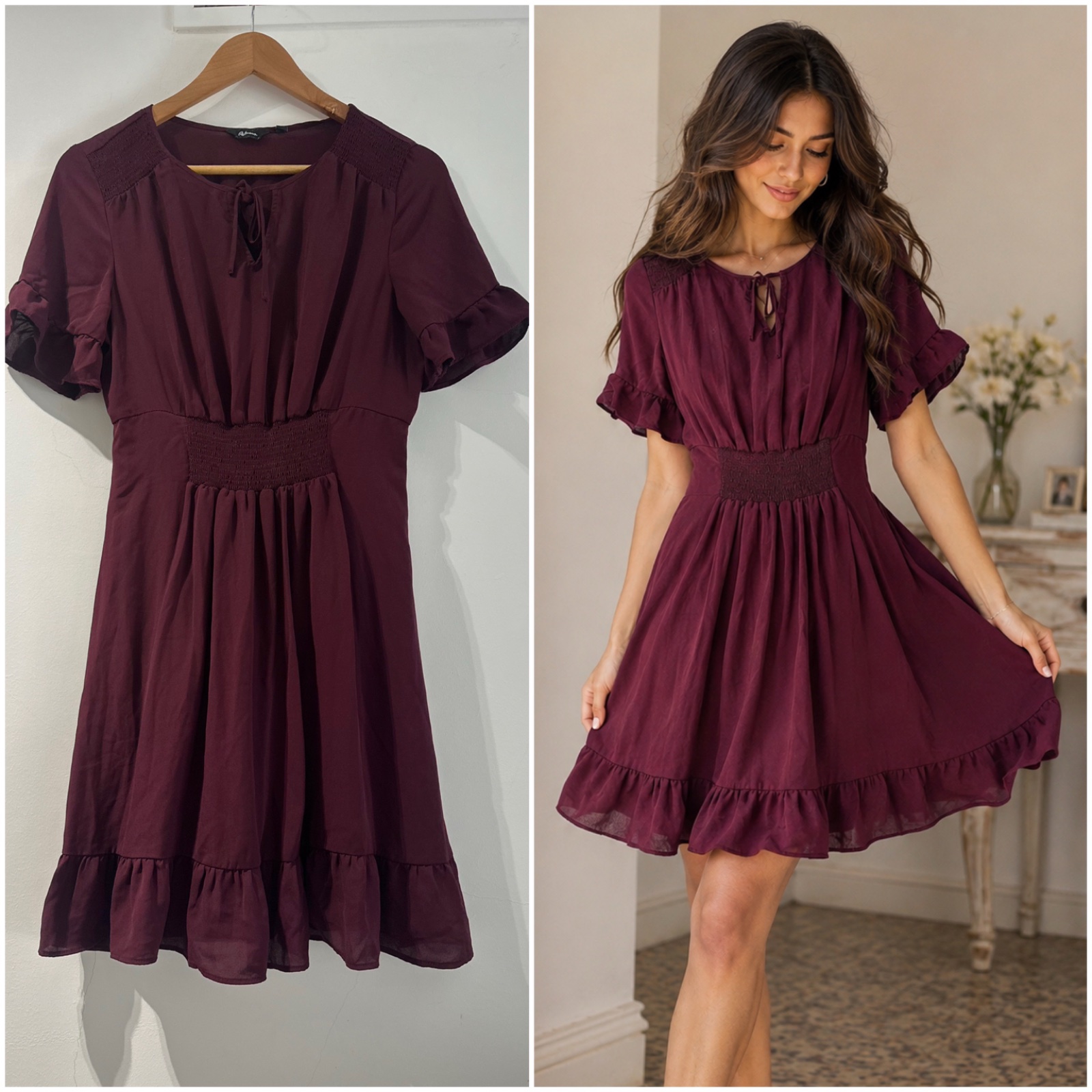 Petite robe burgundy
