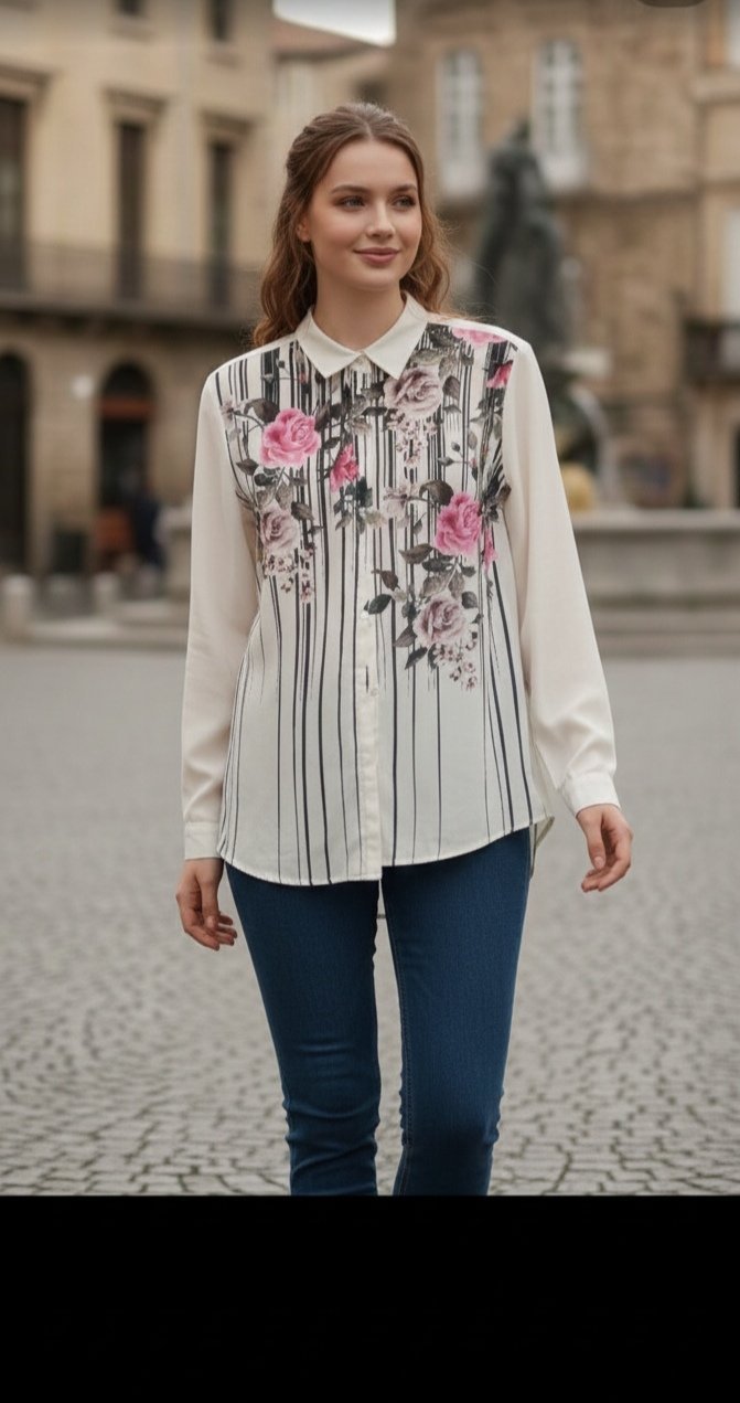 Chemise fleurie 
