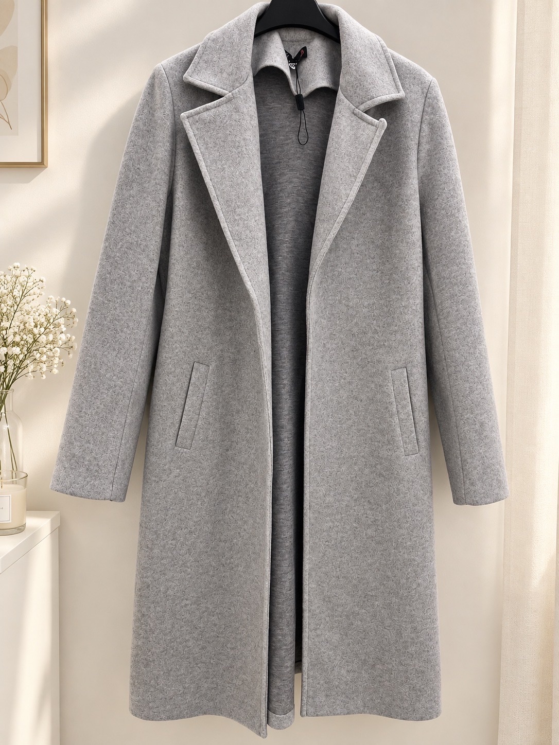 Manteau long gris 