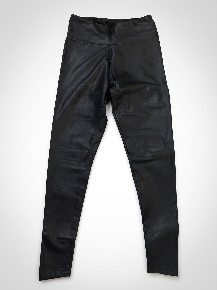 Legging cuir –taille haute 