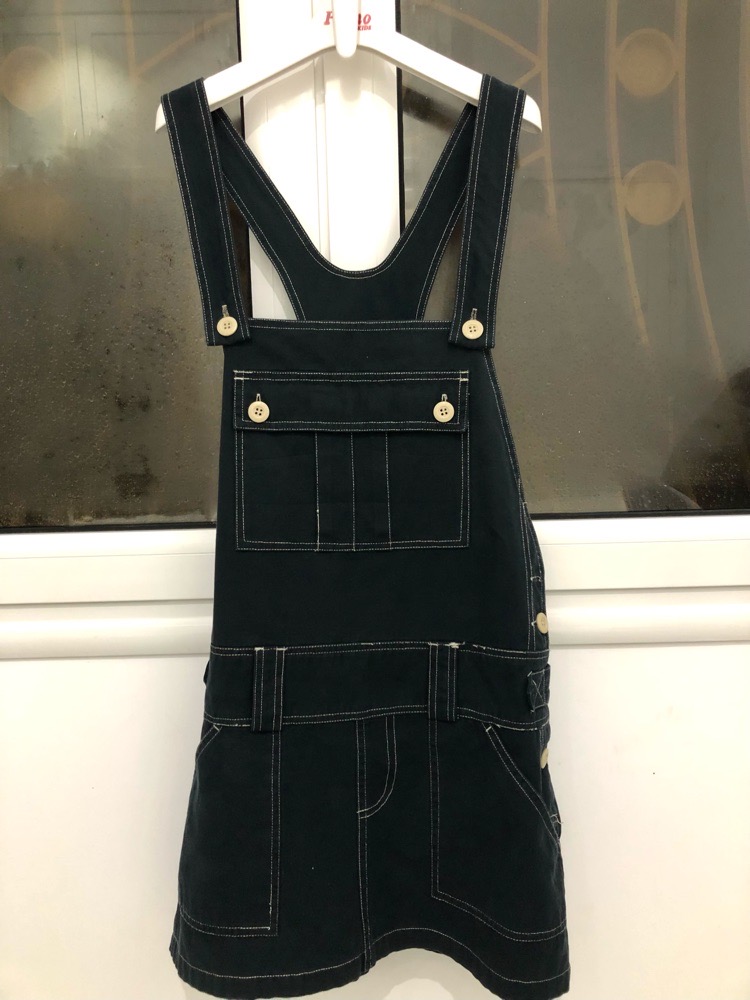salopette noire jean 