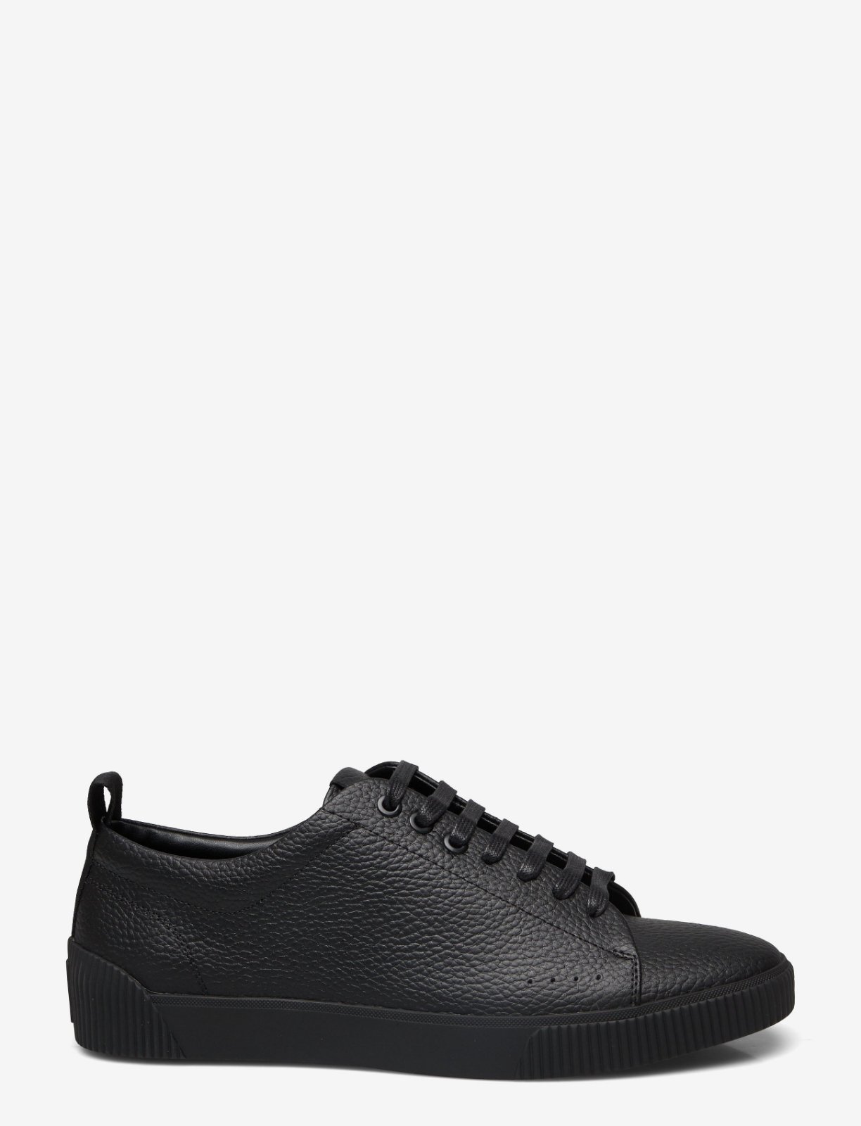 Baskets HUGO Boss Zero_Tenn en cuir grainé noir 