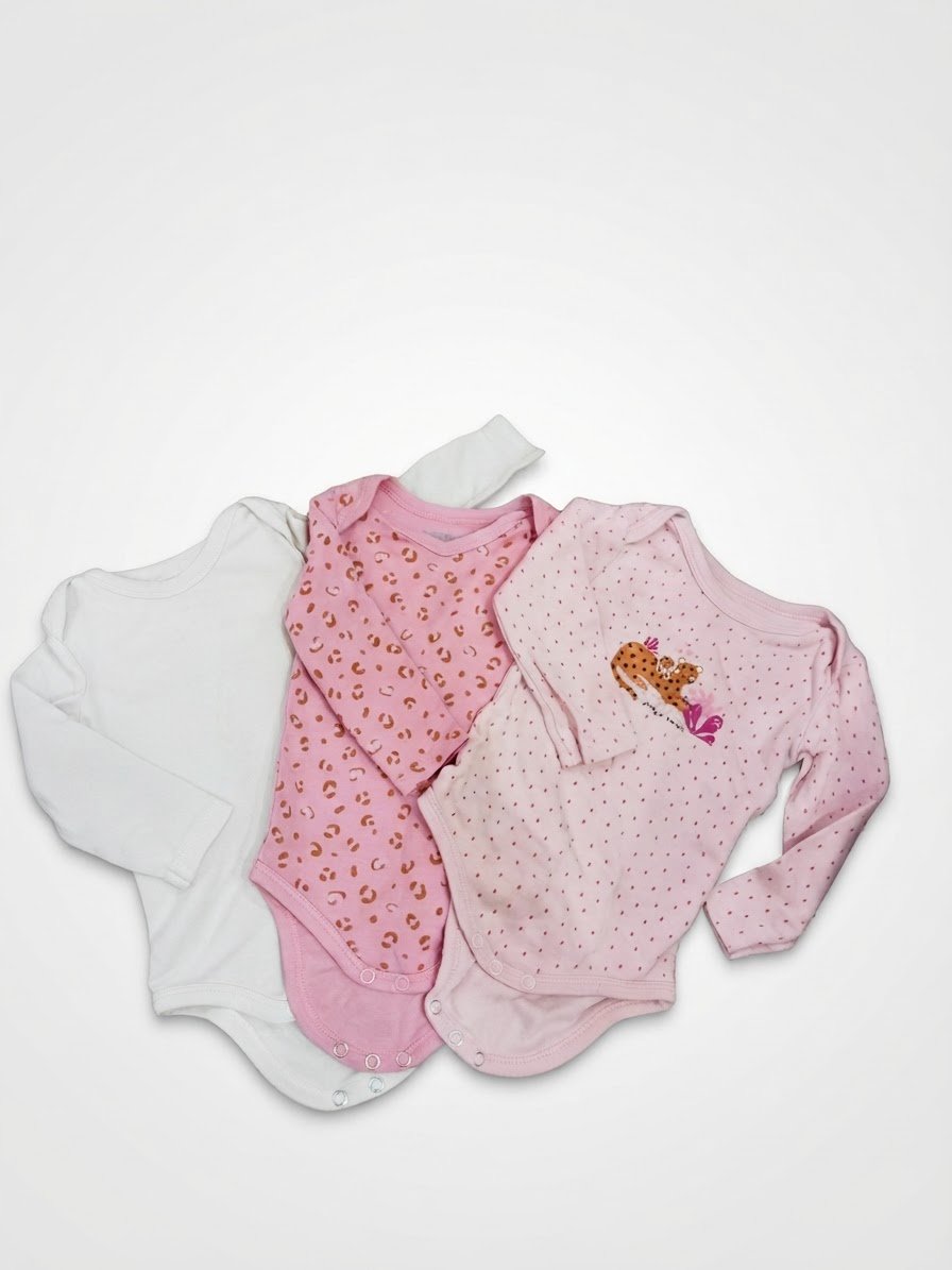 Lot de 3 bodys bébé fille Kiabi