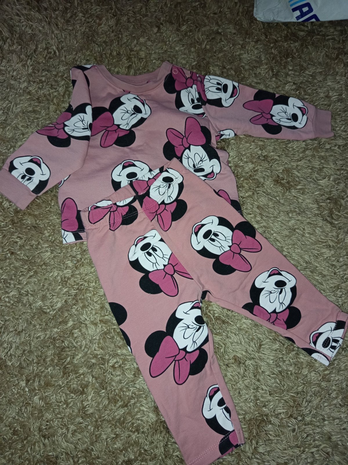 Ensemble bébé Disney Minnie & Mickey – 6/9 mois – Taille 74