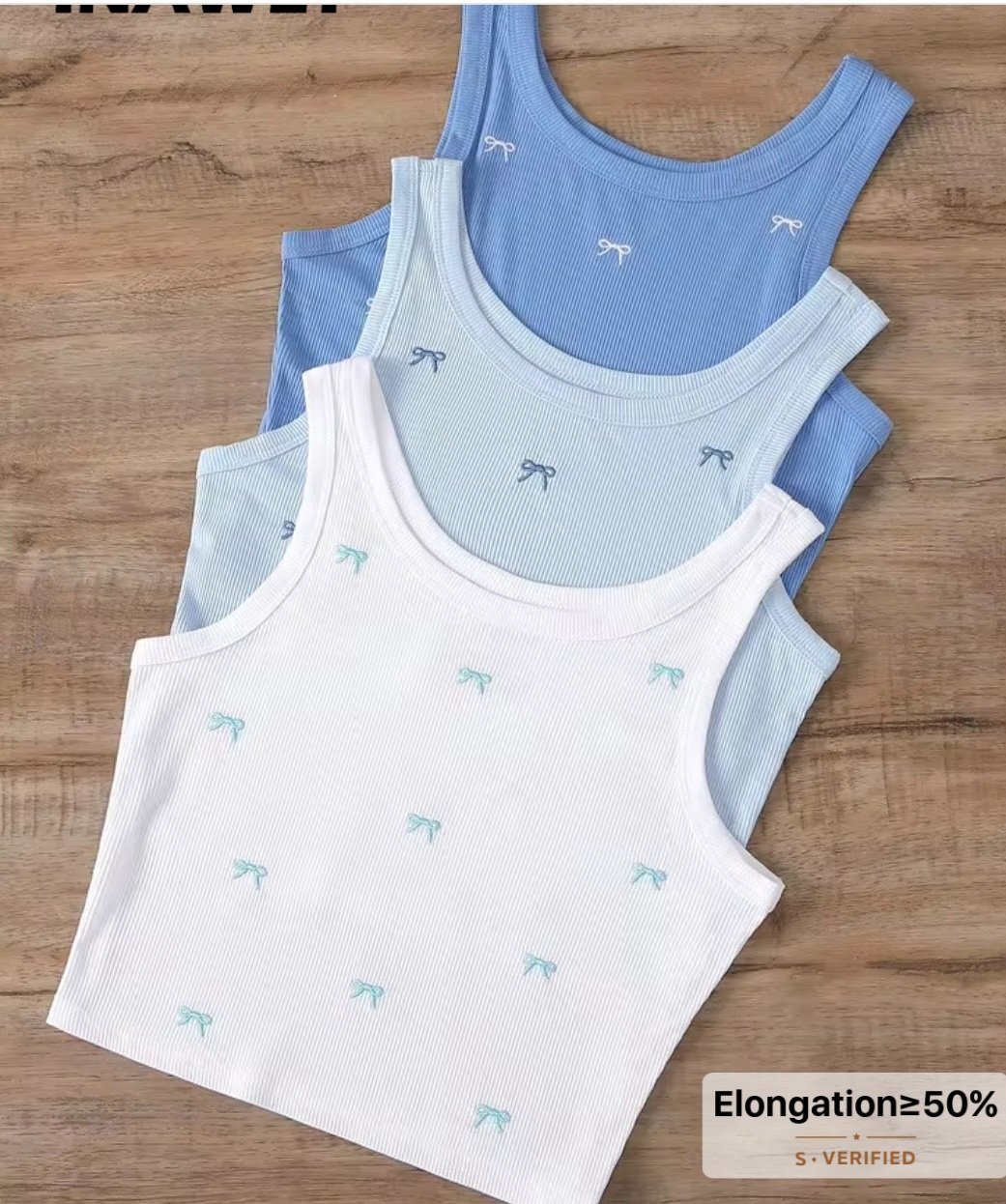 Lot de 3 crop top en elastane de la marque Shein taille S tout neuf