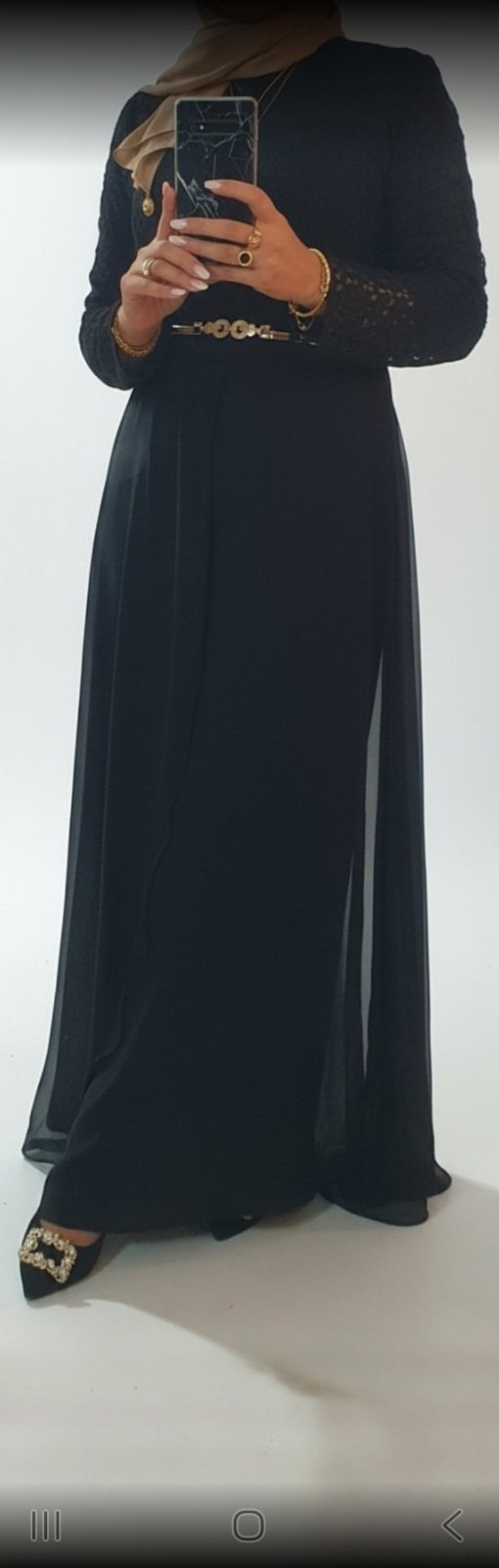 Robe soirée maxi avec doublure