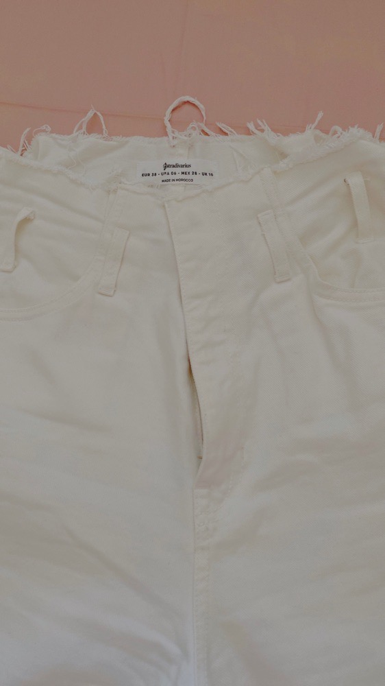 white high weisted jeans, bought in japan