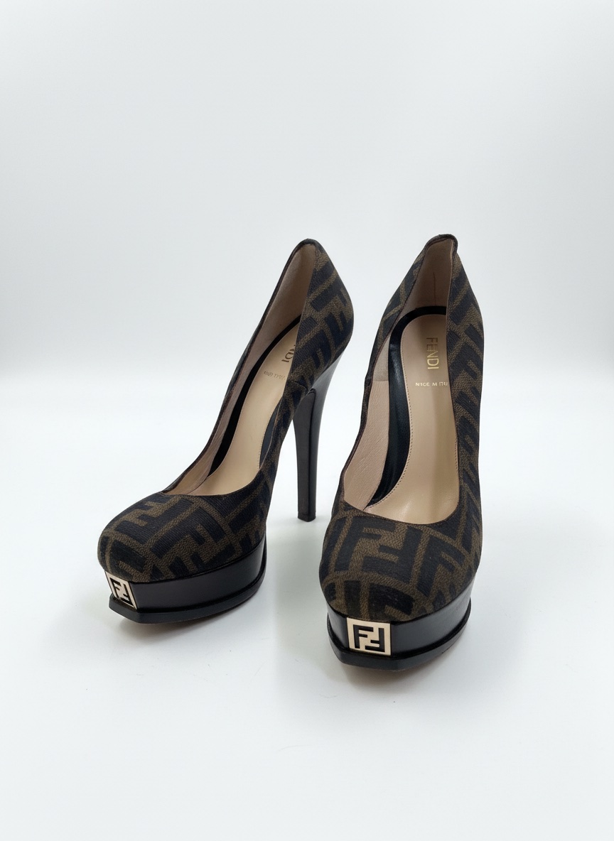 Escarpins ZUCCA FENDI monogrammés