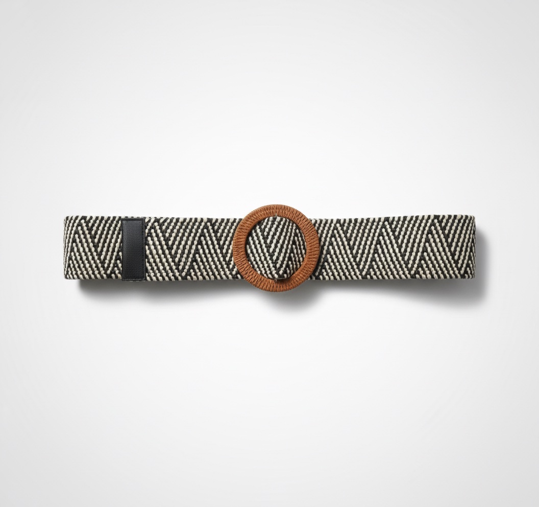 Ceinture tressé forme tribale 