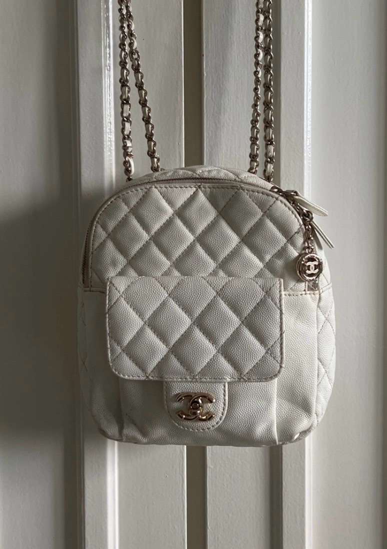 -15% code bags15 🎁 Sac à dos chanel 100% cuir véritable