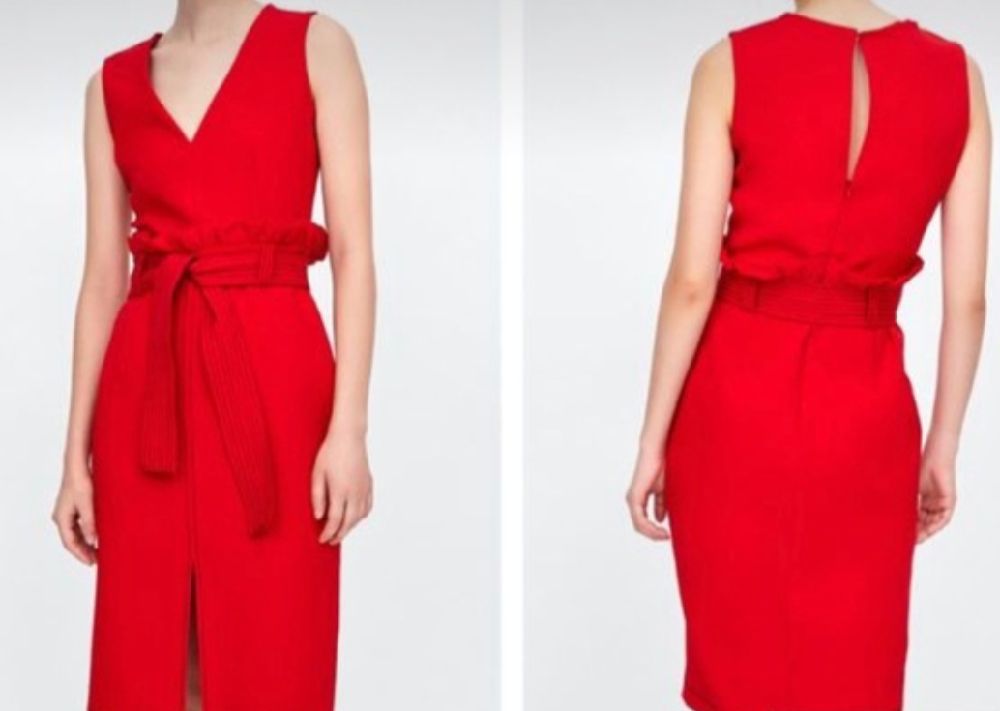 Très Chic Robe Rouge Zara 