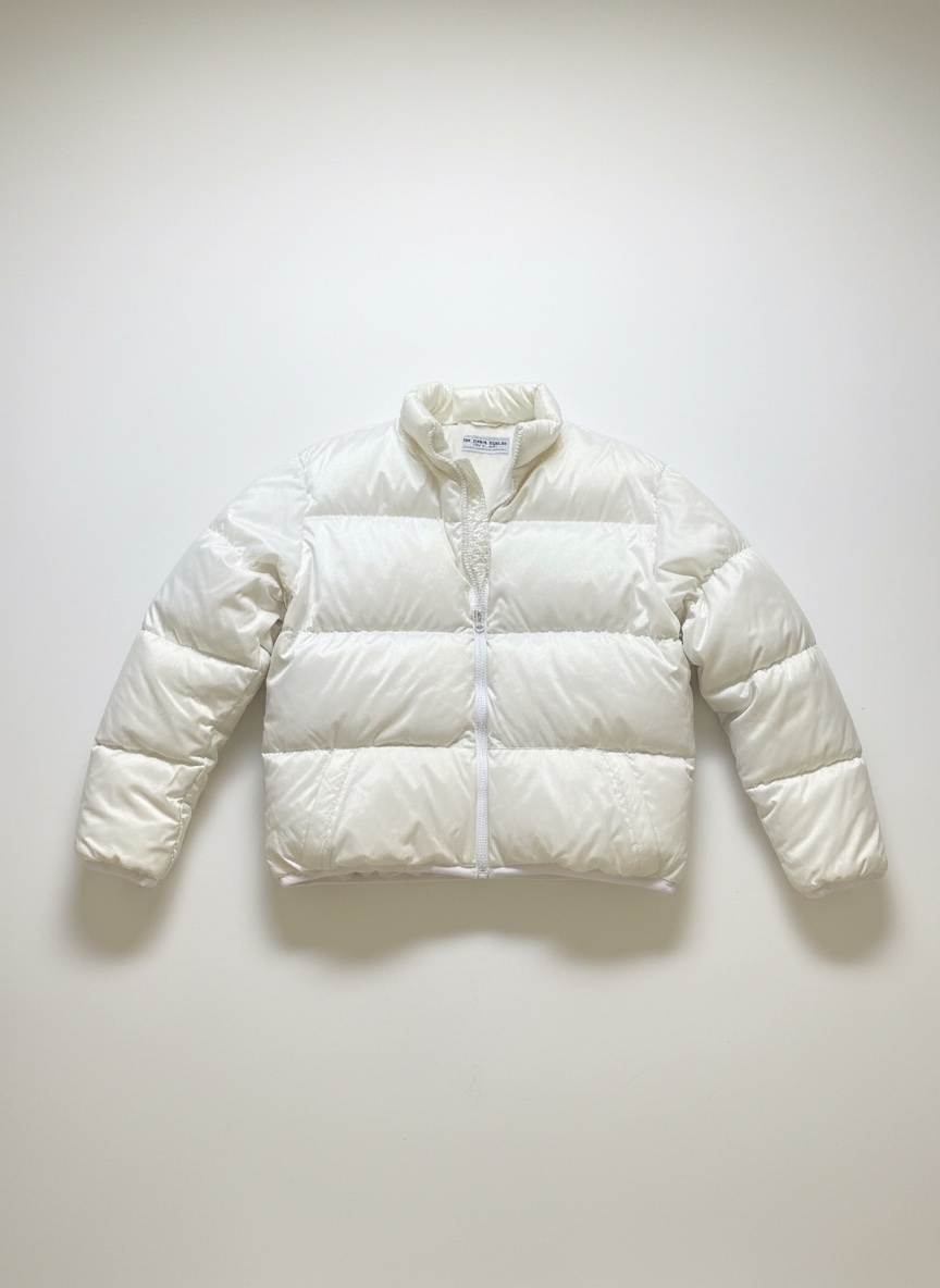 White puffer jacket