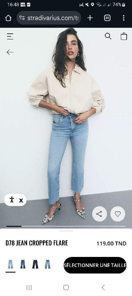 Jeans flare de la marque stradivarius s/36