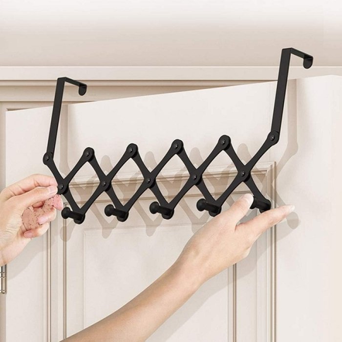 Cintre avec crochet derrière la porte porte-manteau mural sans trou support de rangement