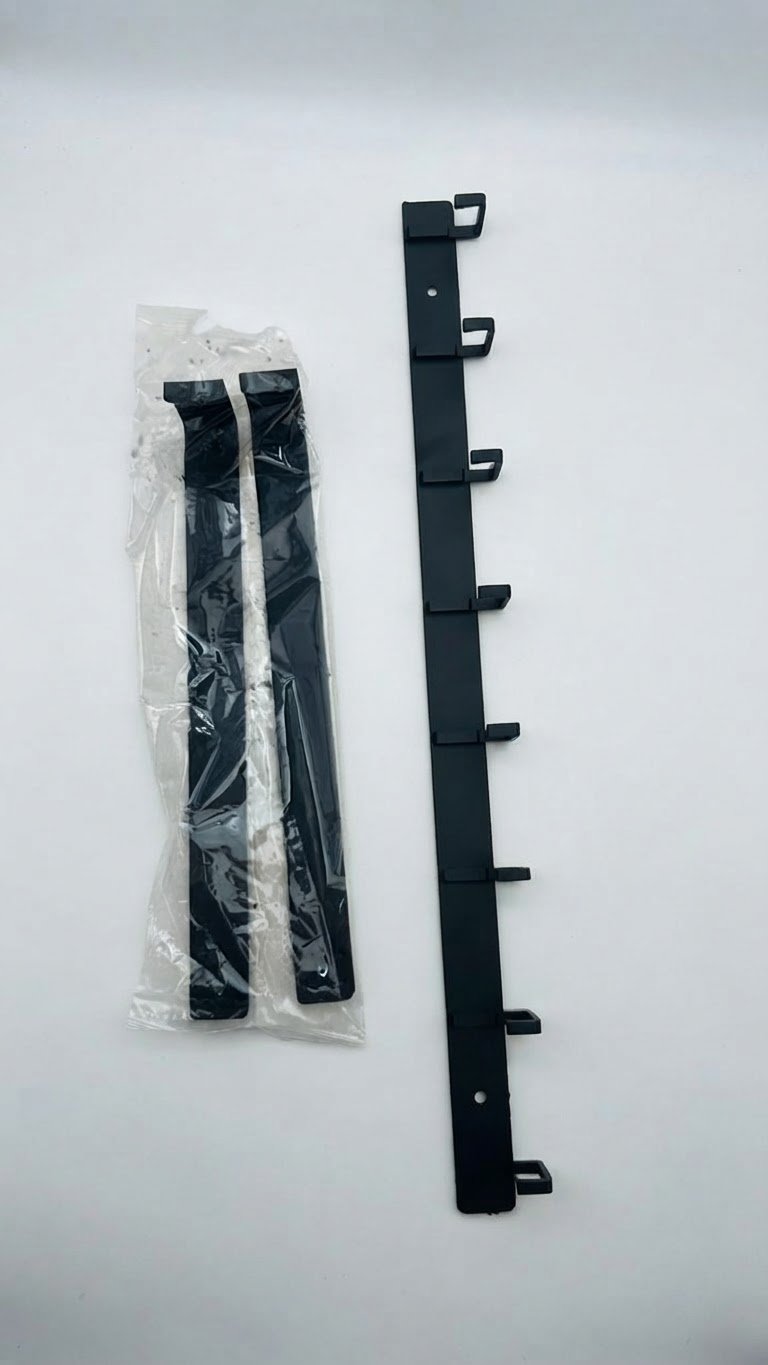 Porte Manteau Mural Avec 8 Crochets, Métal ,Pour Entrée Et Chambre À Coucher(Noir)