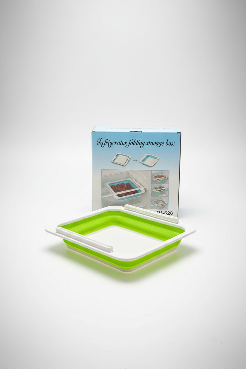 Boîte de rangement extensible pour réfrigérateur - Vert