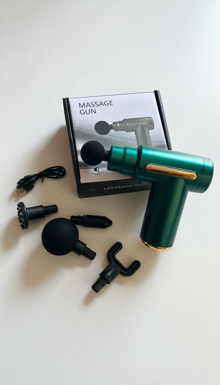 Pistolet de massage rechargeable, Masseur corporel à 6 vitesses pour la récupération musculaire
