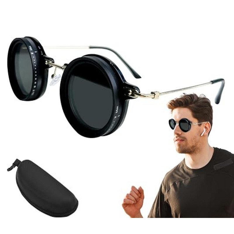 Lunettes de soleil teintées réglables avec filtre ND,  polarisées de 1 à 9 vitesses, pour activités de plein air