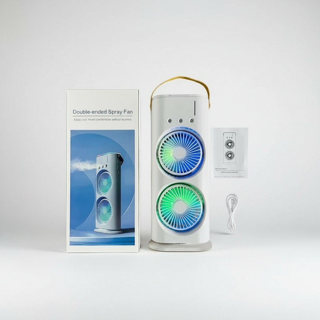 Ventilateur Portable À Double Extrémité Avec Refroidisseur