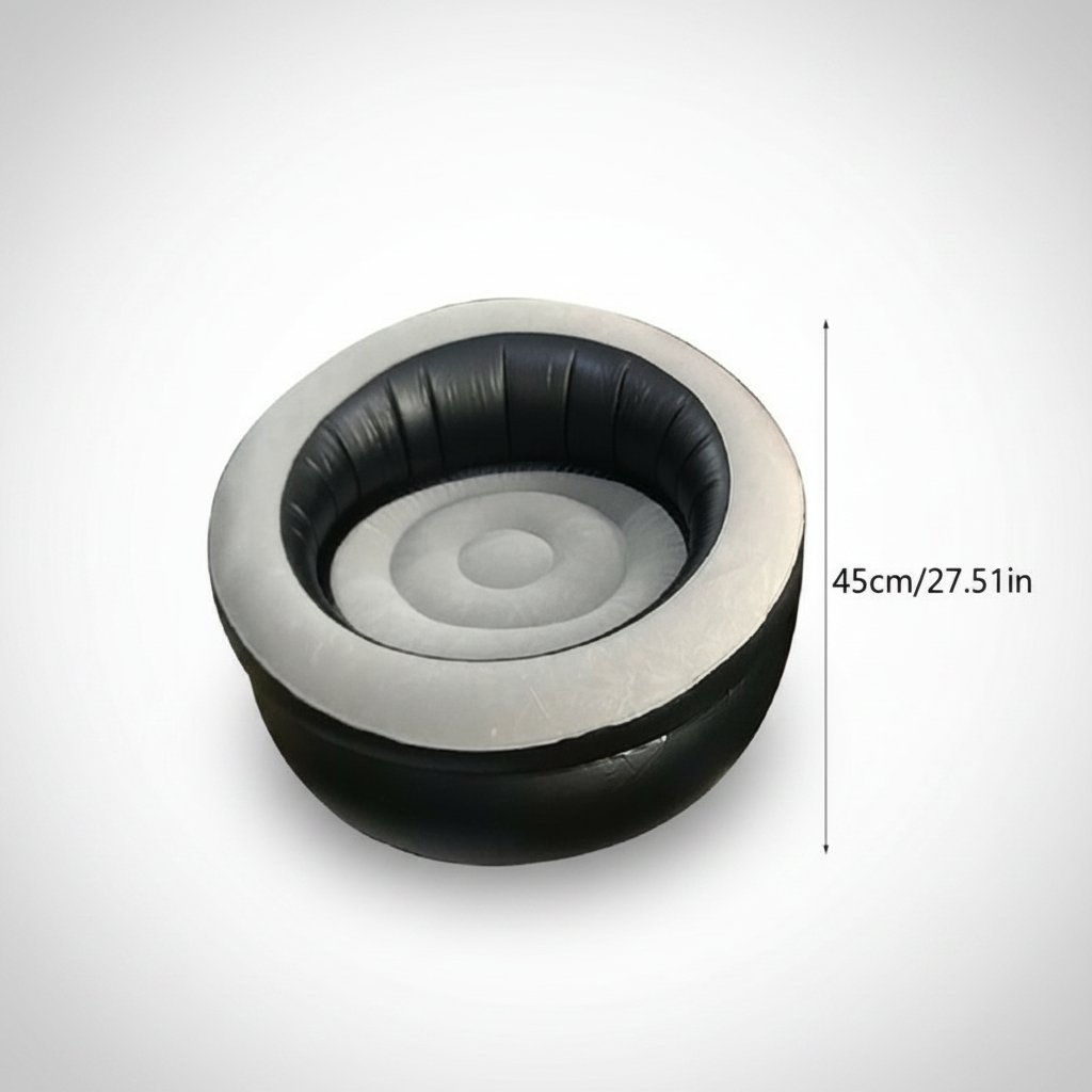Canapé gonflable- Gris - Design ergonomique  