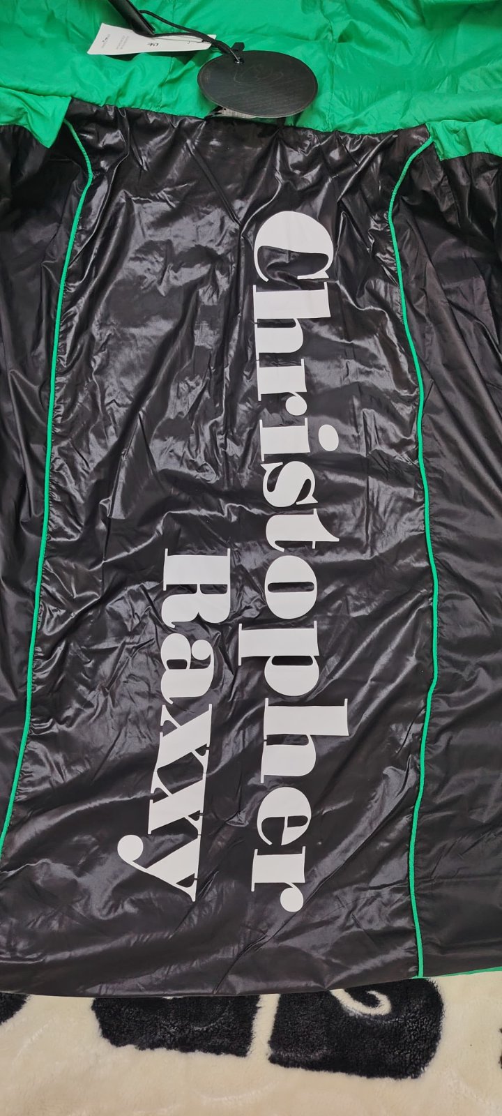 3d stereo stripe down jacket del la marque luxeuse Christopher RAxxy 