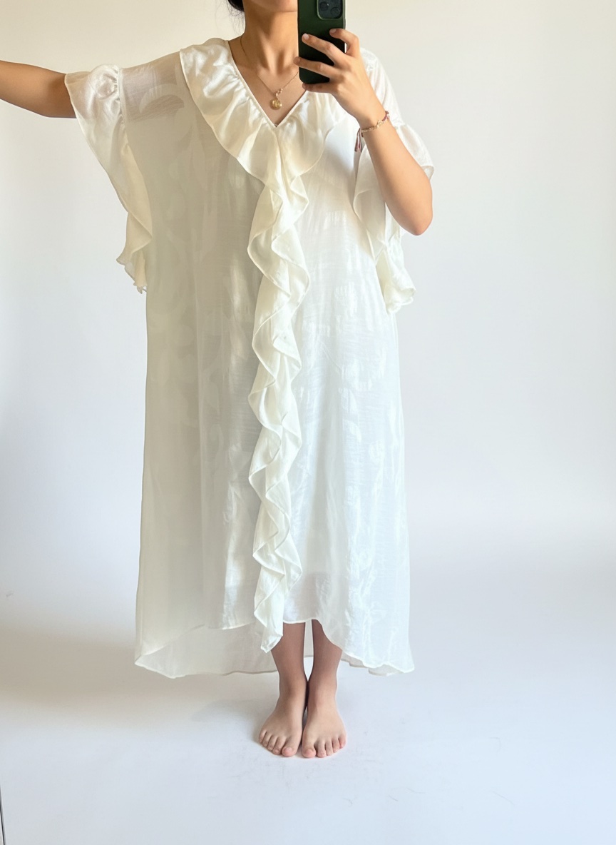 Robe d'étè fluide avec doblure 