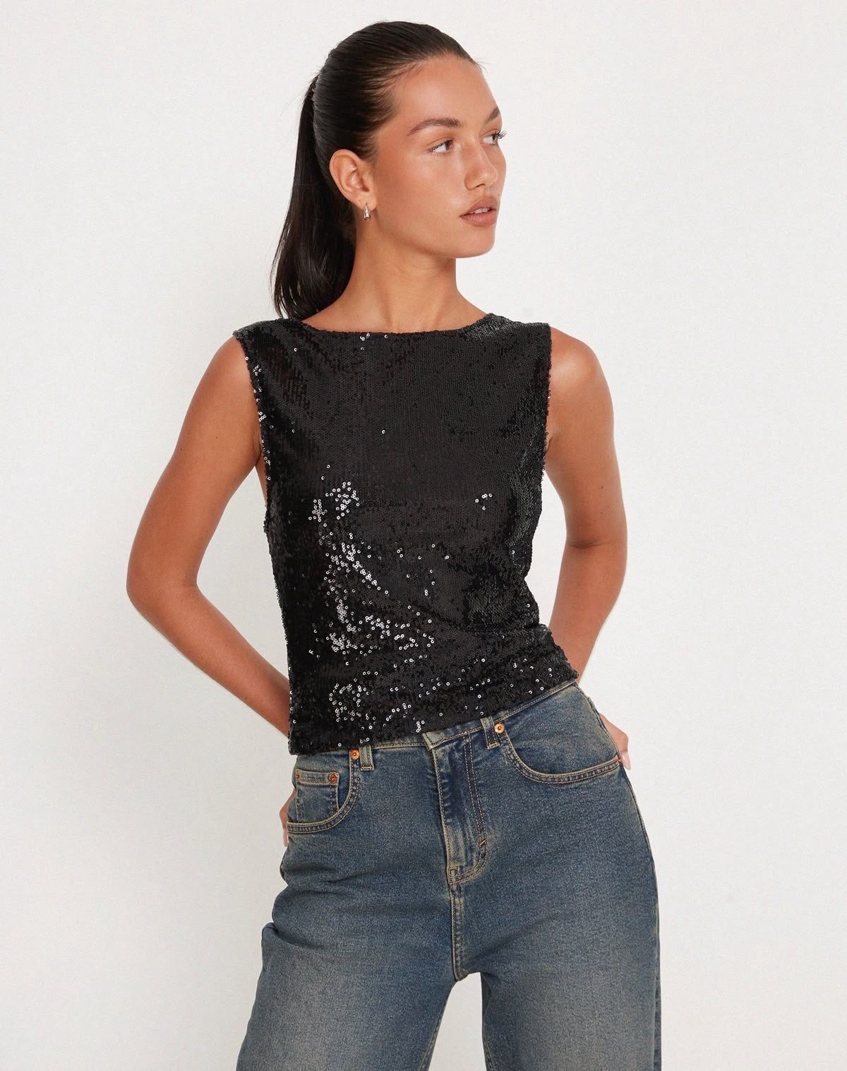 Top en sequin 