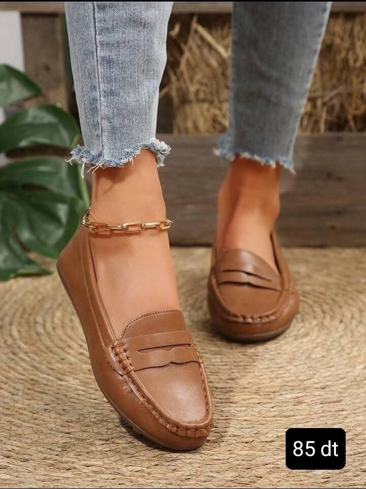 Chaussure femme en cuir 