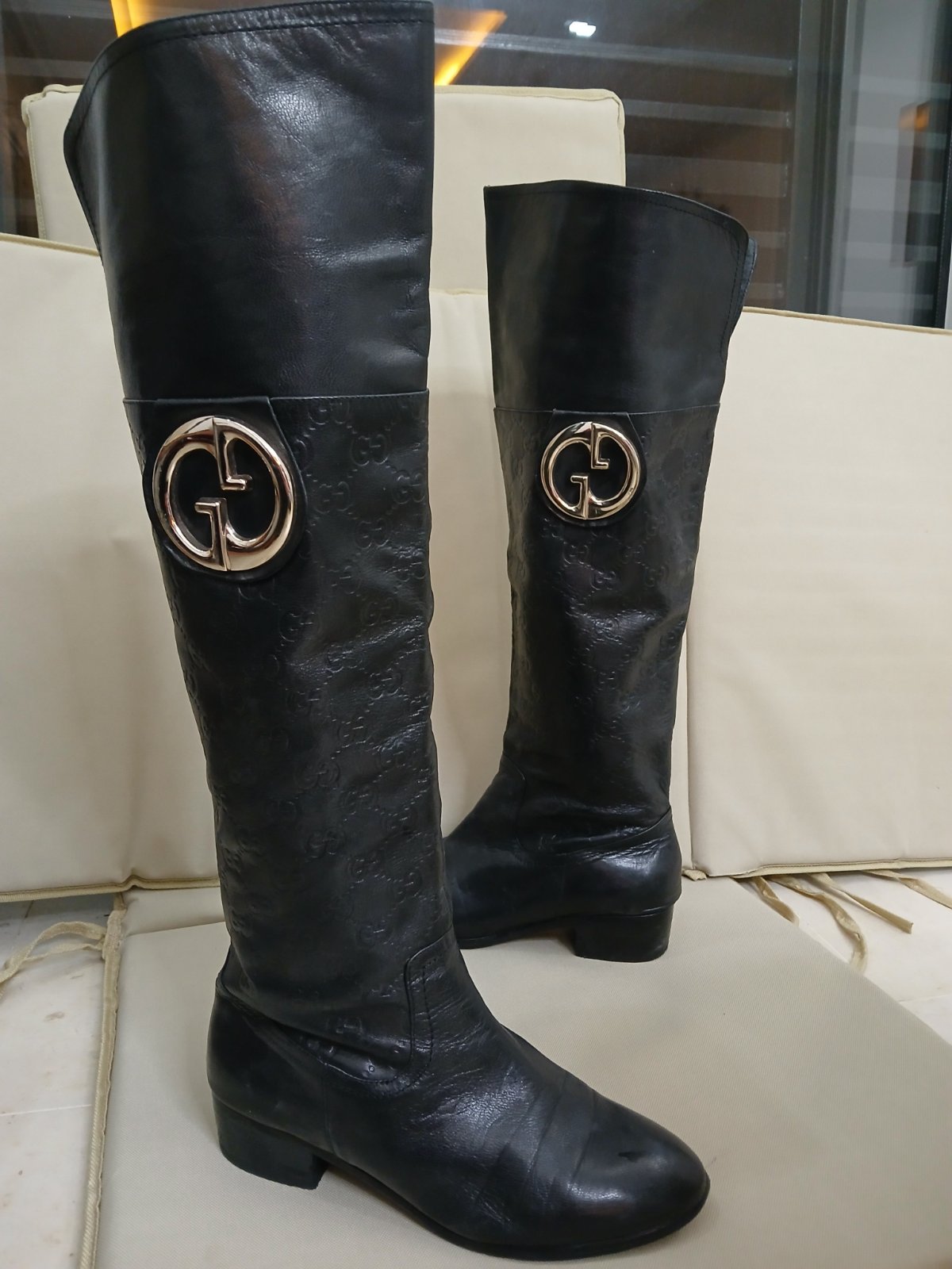 Gucci bottes cuir 