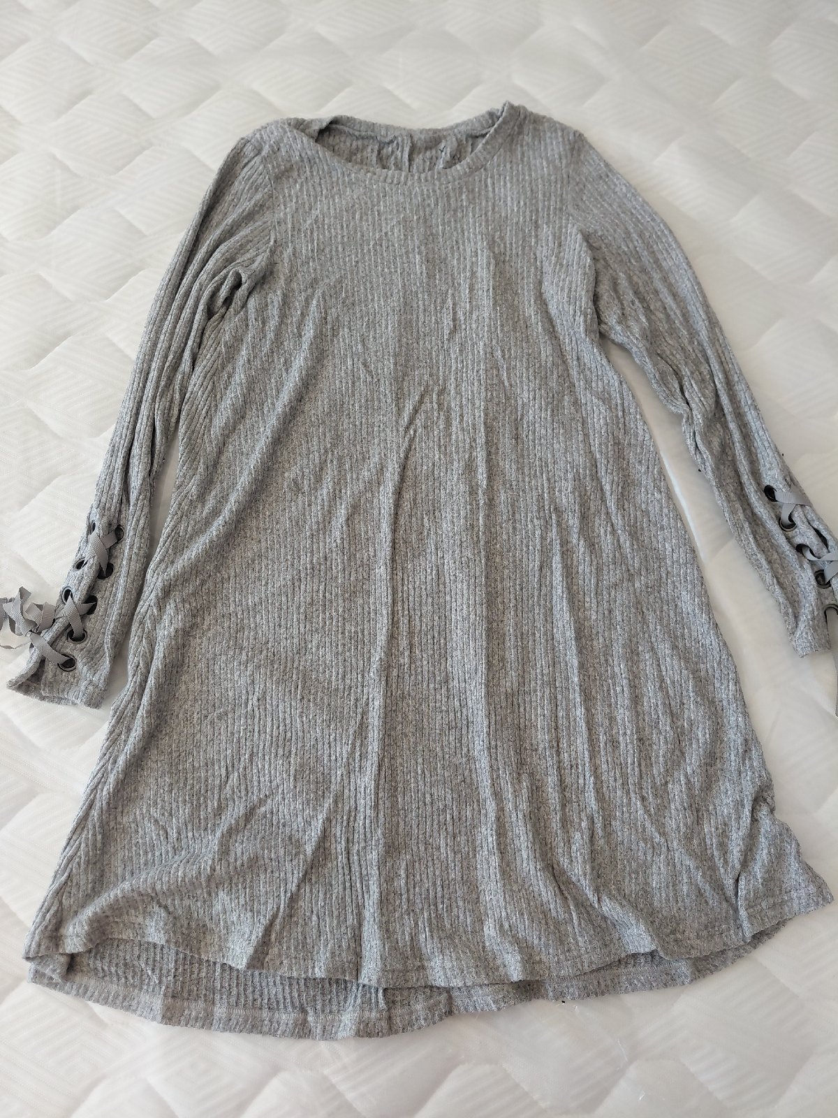 Robe coton gris