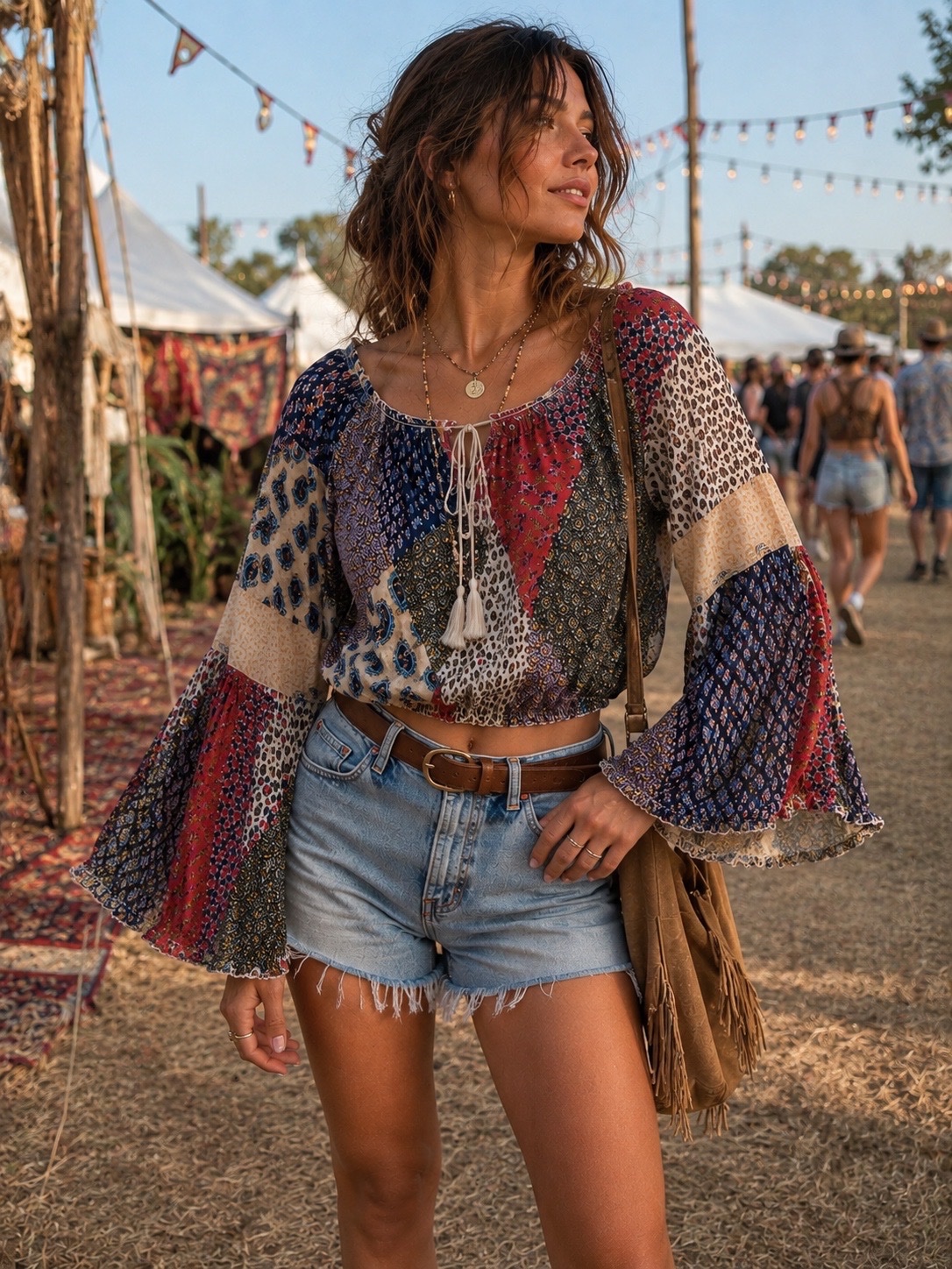 Chemisier patchwork très Boheme chic