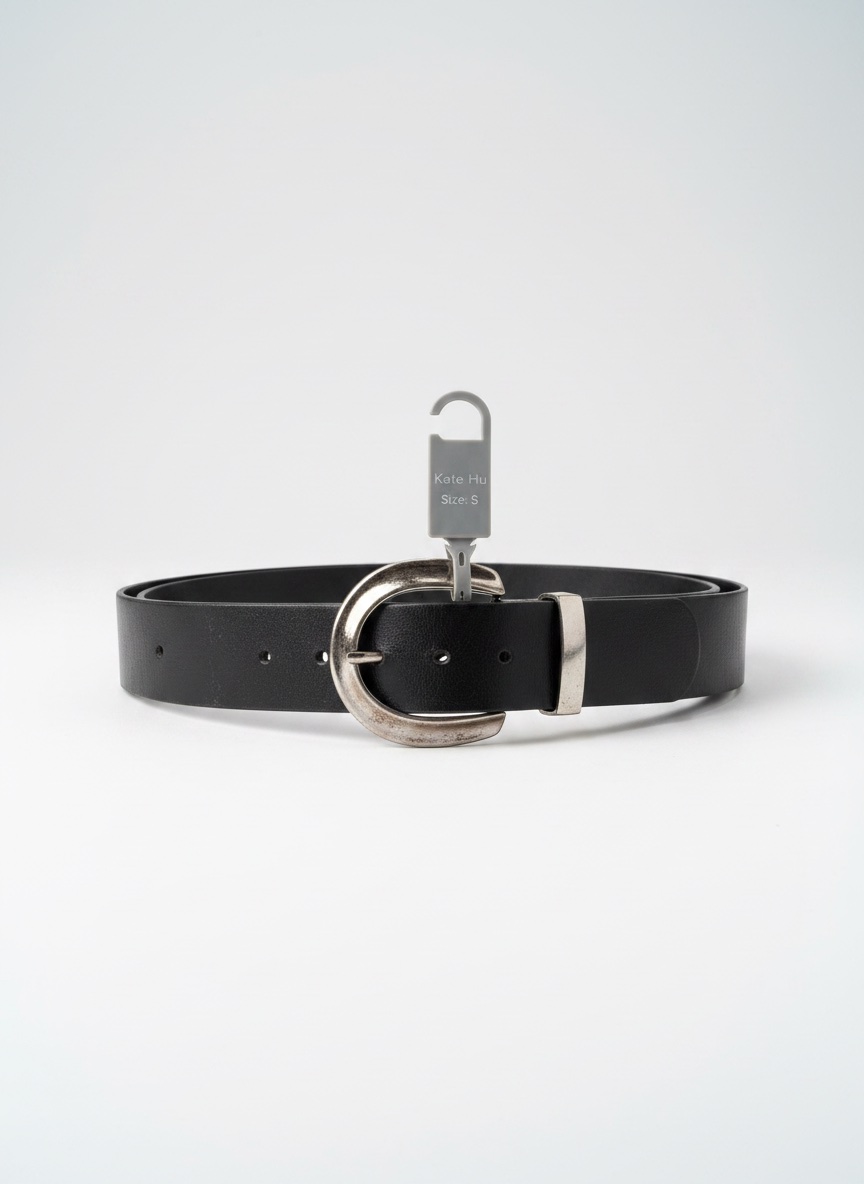Ceinture noir extensible taille S/M