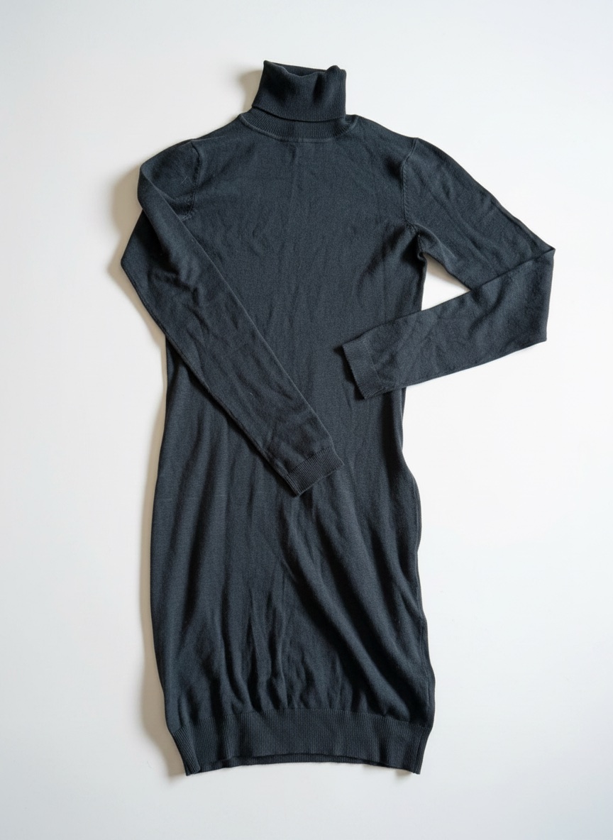 Robe grise en maille fine 